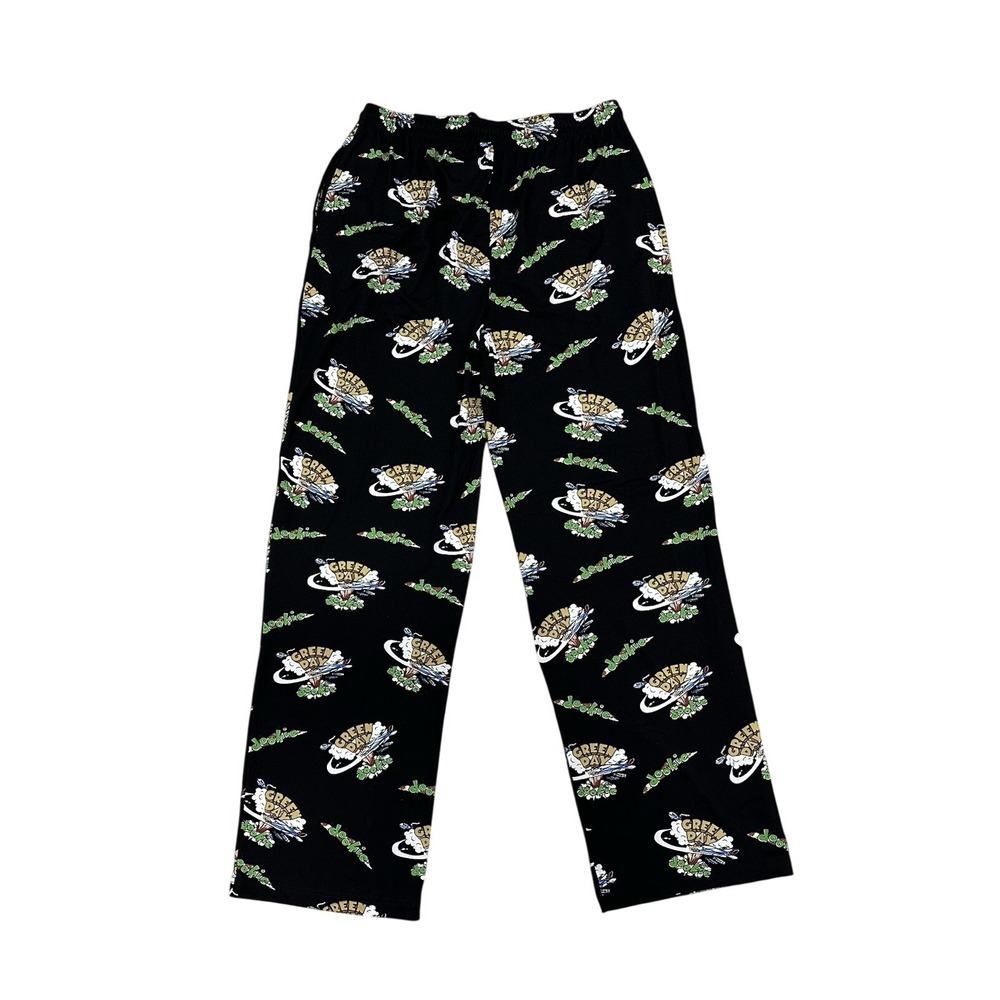 Men's Soft Cozy Punk Rock Green Day Dookie Pajama‎ PJ Pants Medium EUC - Picture 8 of 8
